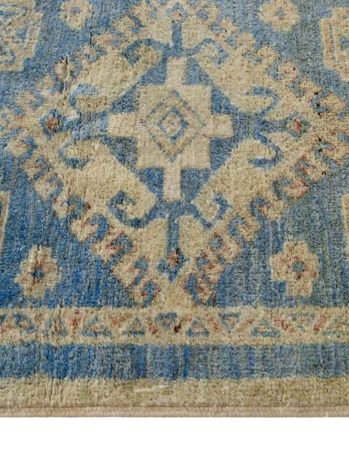 1' 10 x 11' 9 Hand Knotted Oushak Wool Runner Rug