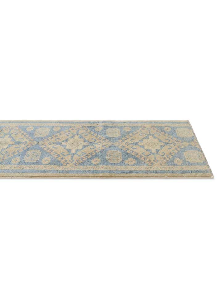 1' 10 x 11' 9 Hand Knotted Oushak Wool Runner Rug