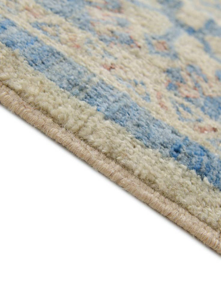 Detail image of 1' 10 x 11' 9 Hand Knotted Oushak Wool Runner Rug
