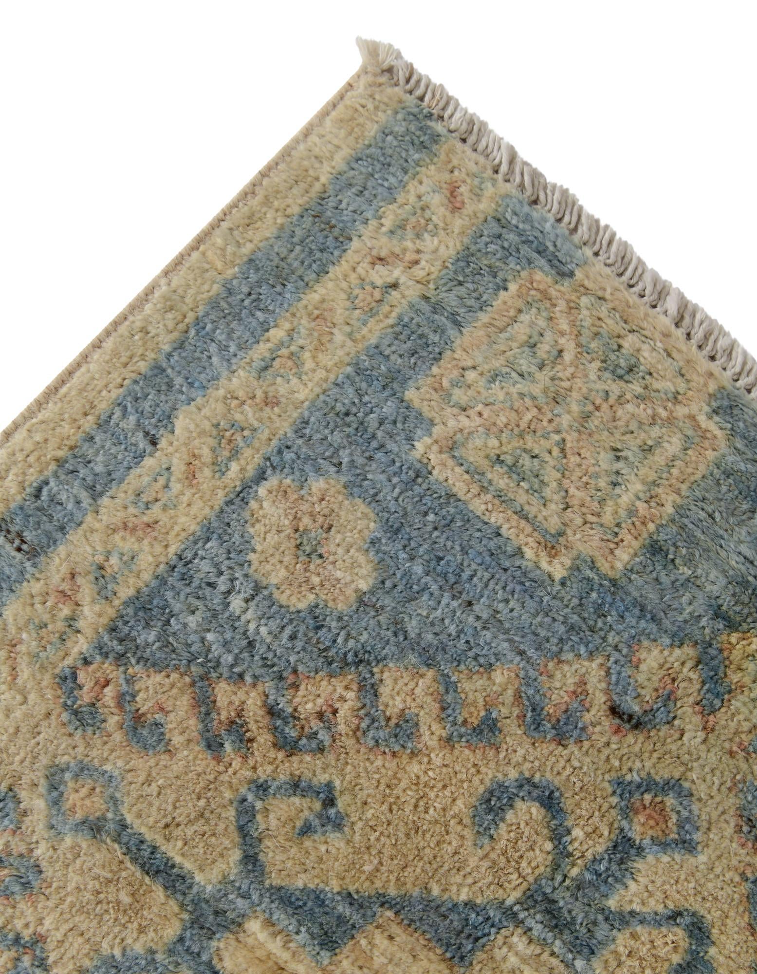 1' 10 x 11' 9 Hand Knotted Oushak Wool Runner Rug