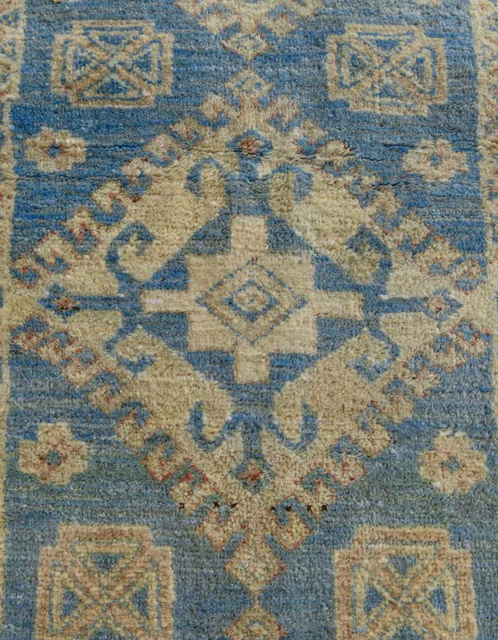 1' 10 x 11' 9 Hand Knotted Oushak Wool Runner Rug