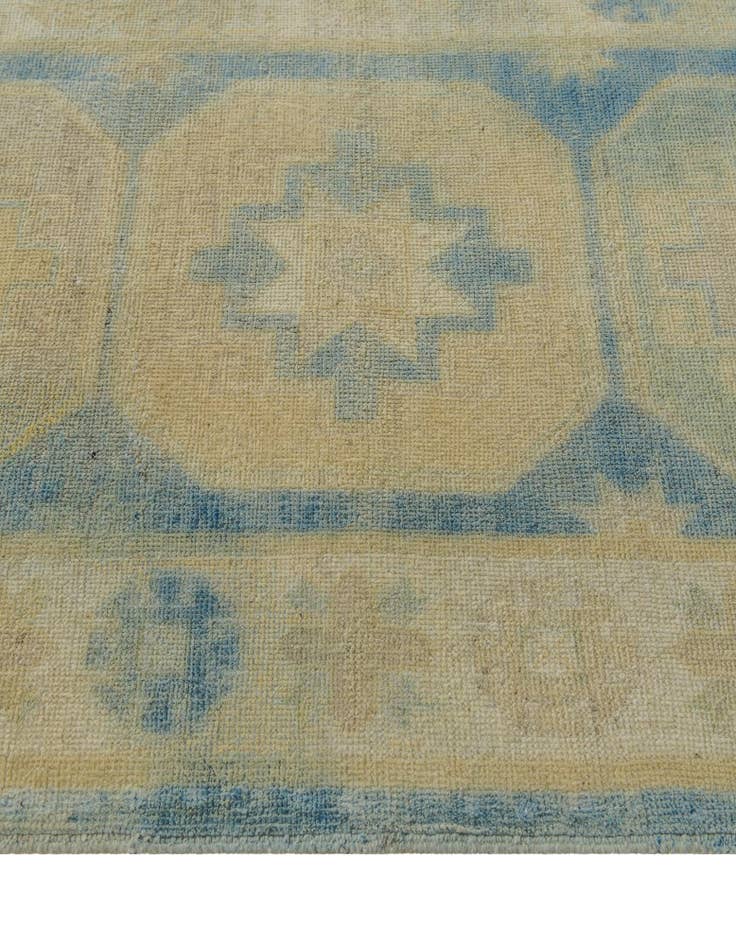 Detail image of 2' 10 x 10'  Hand Knotted Oushak Wool Runner Rug