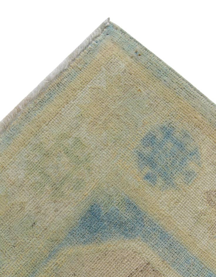 Detail image of 2' 10 x 10' Hand Knotted Oushak Wool Runner Rug