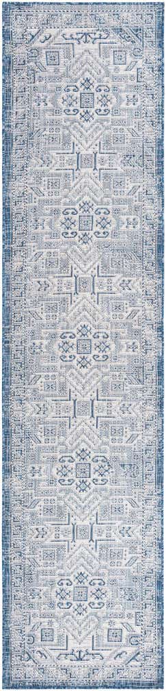2' 7 x 12' Easy-Clean Aztec Indoor / Outdoor Runner Rug