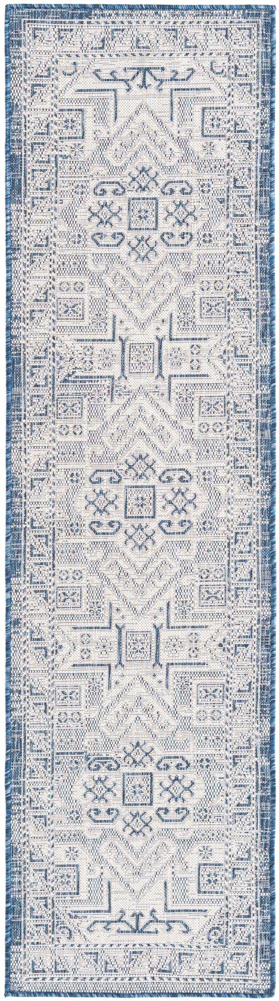 2' x 8' Easy-Clean Aztec Indoor / Outdoor Runner Rug