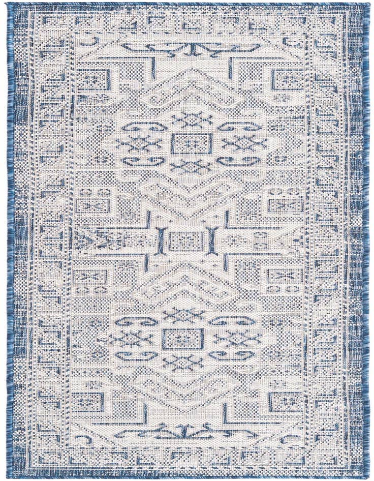 Detail image of 2' x 6' Easy-Clean Aztec Indoor / Outdoor Runner Rug