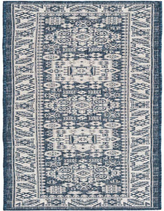 2' x 8' Easy-Clean Aztec Indoor / Outdoor Runner Rug