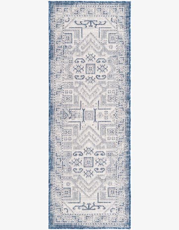 2' x 6' Easy-Clean Aztec Indoor / Outdoor Runner Rug