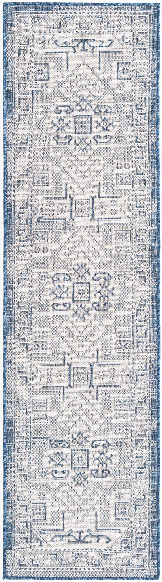 Primary image 2' x 8'  Washable Aztec Indoor / Outdoor Runner Rug