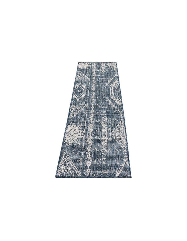 Detail image of 2' x 6' 2 Easy-Clean Bohemian Indoor / Outdoor Runner Rug