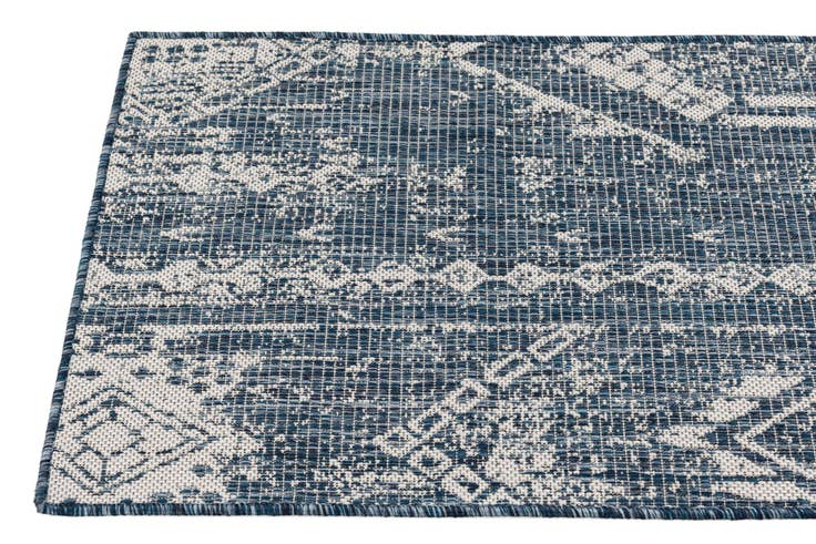 Detail image of 2' x 6' 2 Easy-Clean Bohemian Indoor / Outdoor Runner Rug