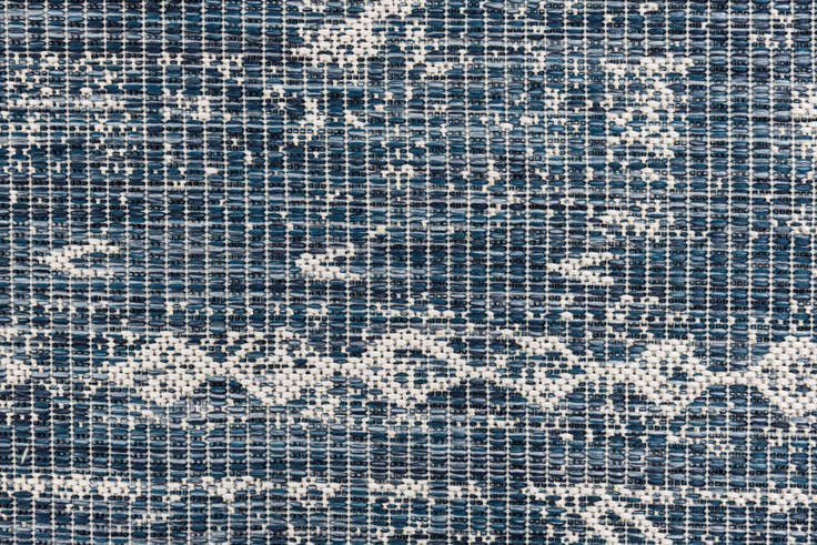 Detail image of 2' x 6' 2 Easy-Clean Bohemian Indoor / Outdoor Runner Rug