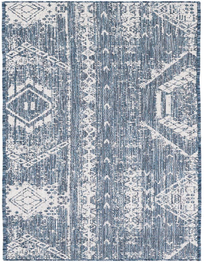 Detail image of 2' x 6' 2 Easy-Clean Bohemian Indoor / Outdoor Runner Rug