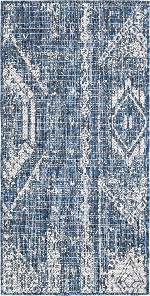 2' x 4' Easy-Clean Bohemian Indoor / Outdoor Runner Rug