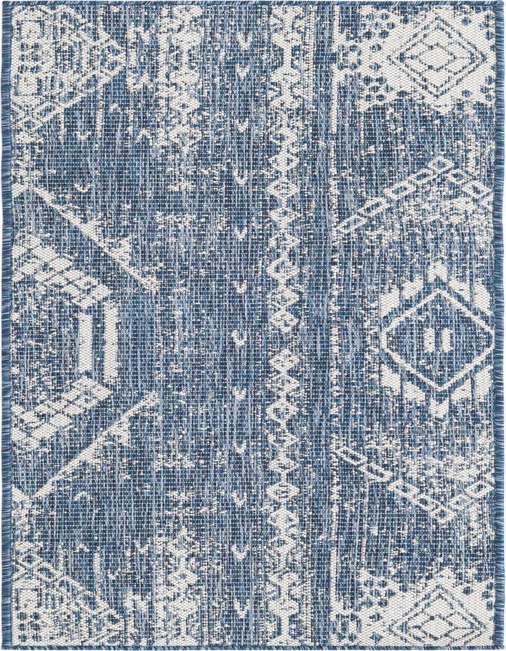Detail image of 2' x 5' 3 Easy-Clean Bohemian Indoor / Outdoor Runner Rug