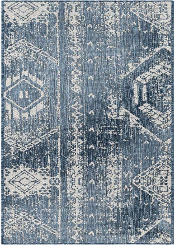 2' x 8' Easy-Clean Bohemian Indoor / Outdoor Runner Rug