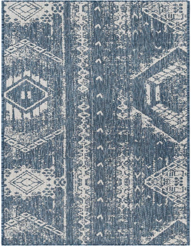 Detail image of 2' x 8' Easy-Clean Bohemian Indoor / Outdoor Runner Rug