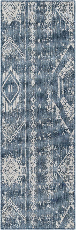 Detail image of 2' x 8' Easy-Clean Bohemian Indoor / Outdoor Runner Rug