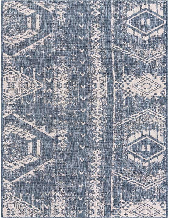 2' 7 x 12' Easy-Clean Bohemian Indoor / Outdoor Runner Rug