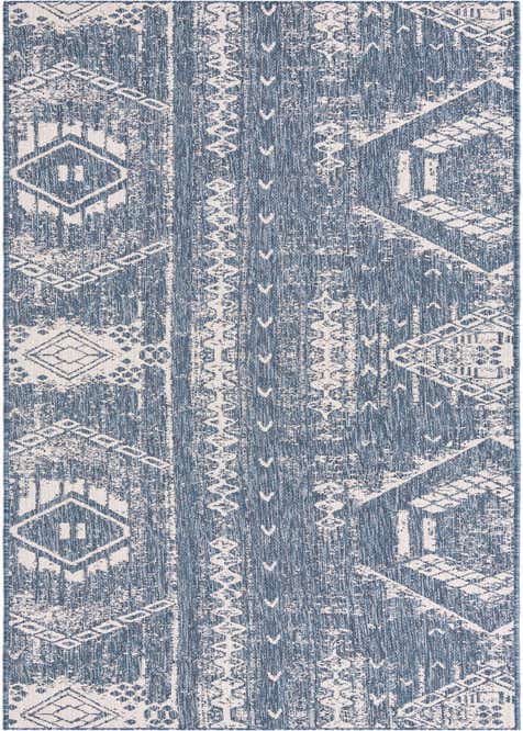 3' 3 x 14' Easy-Clean Bohemian Indoor / Outdoor Runner Rug
