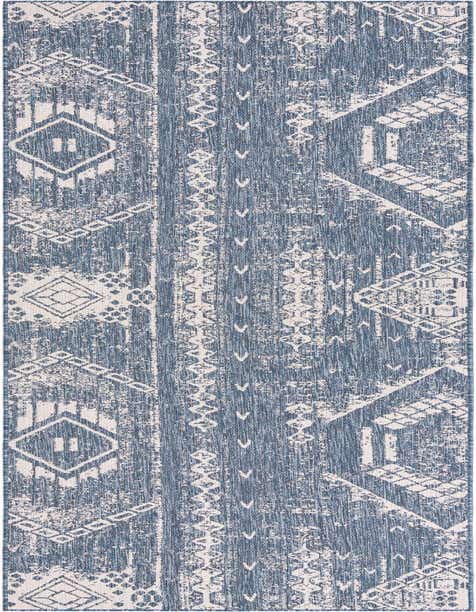 3' 3 x 14' Easy-Clean Bohemian Indoor / Outdoor Runner Rug