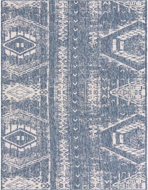 Detail image of 3' 3 x 14' Easy-Clean Bohemian Indoor / Outdoor Runner Rug