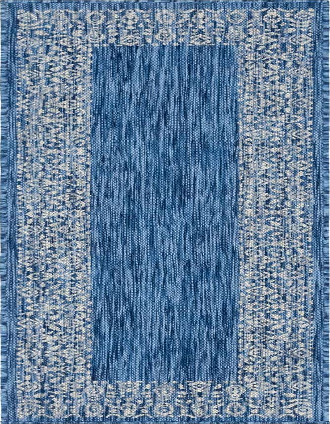 2' x 6' Easy-Clean Border Indoor / Outdoor Runner Rug
