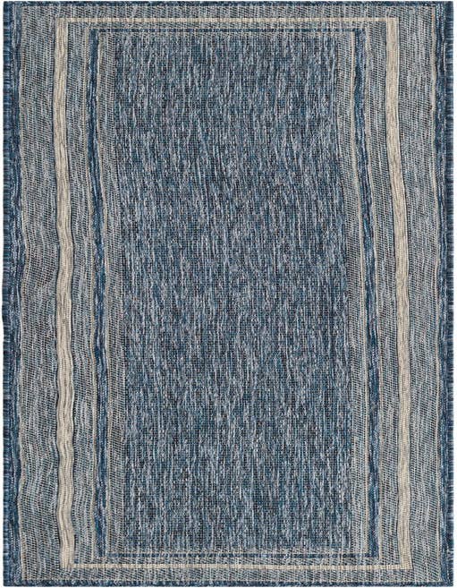 Detail image of 2' x 8' Easy-Clean Border Indoor / Outdoor Runner Rug