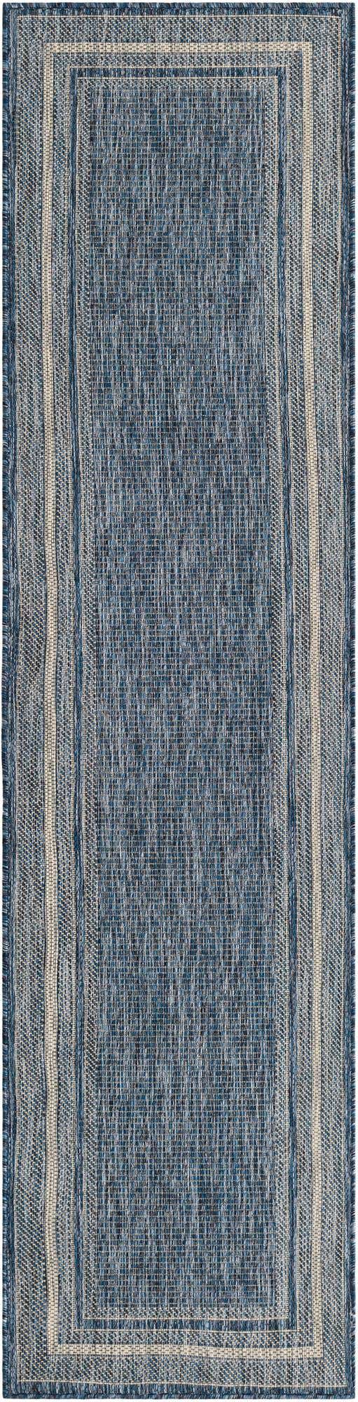 2' x 8' Easy-Clean Border Indoor / Outdoor Runner Rug