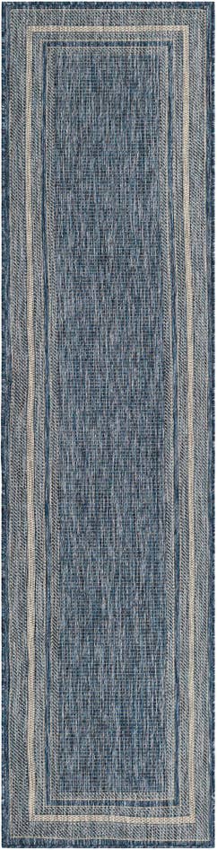 Detail image of 2' x 8' Easy-Clean Border Indoor / Outdoor Runner Rug