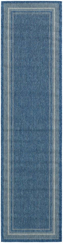 Detail image of 2' 7 x 10' Easy-Clean Border Indoor / Outdoor Runner Rug