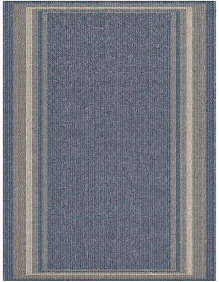 Detail image of 2' 7 x 12' Easy-Clean Border Indoor / Outdoor Runner Rug