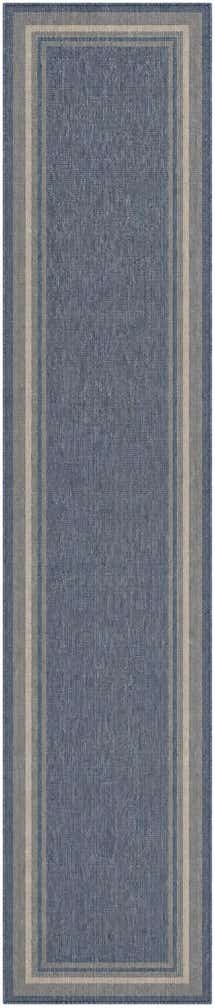2' 7 x 12' Easy-Clean Border Indoor / Outdoor Runner Rug
