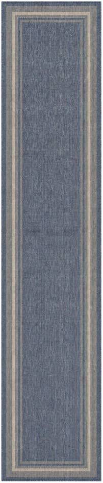 Detail image of 2' 7 x 12' Easy-Clean Border Indoor / Outdoor Runner Rug