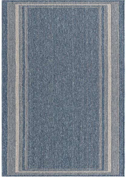 2' 7 x 13' Easy-Clean Border Indoor / Outdoor Runner Rug