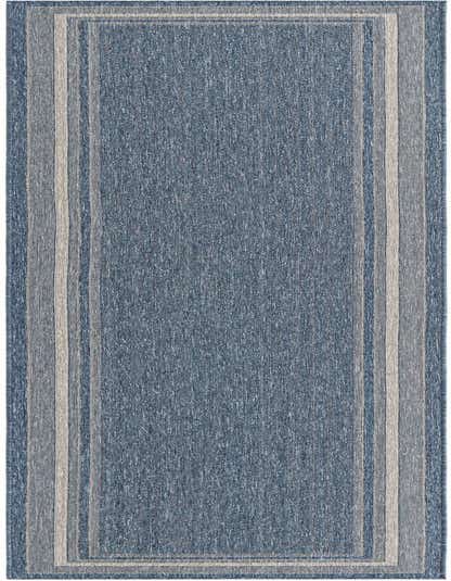 2' 7 x 13' Easy-Clean Border Indoor / Outdoor Runner Rug