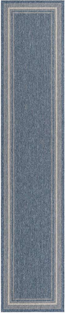 2' 7 x 13' Easy-Clean Border Indoor / Outdoor Runner Rug