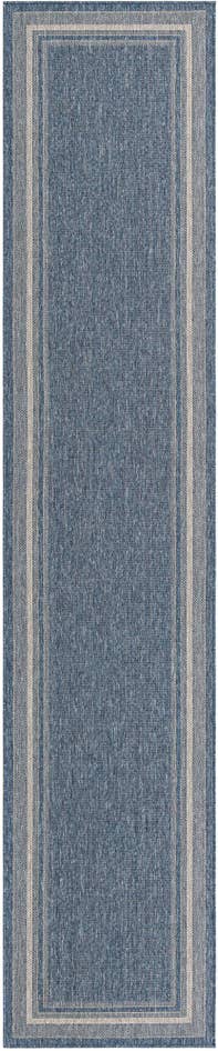 Detail image of 2' 7 x 13' Easy-Clean Border Indoor / Outdoor Runner Rug