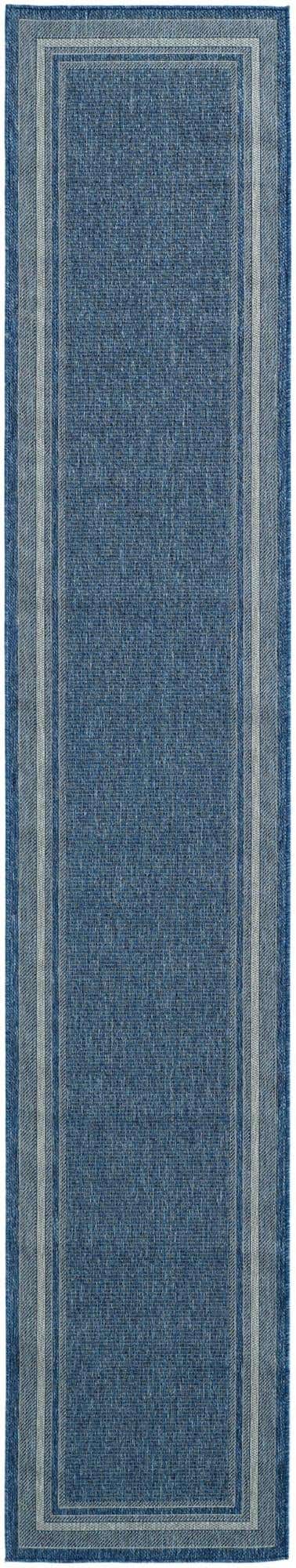 2' 7 x 14' Easy-Clean Border Indoor / Outdoor Runner Rug