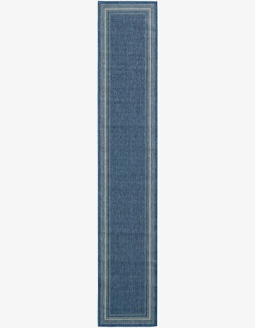 2' 7 x 14' Easy-Clean Border Indoor / Outdoor Runner Rug