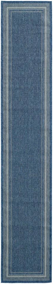 Detail image of 2' 7 x 14' Easy-Clean Border Indoor / Outdoor Runner Rug