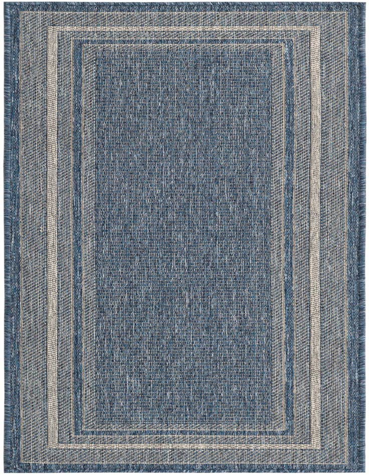 Detail image of 2' x 5' Easy-Clean Border Indoor / Outdoor Runner Rug