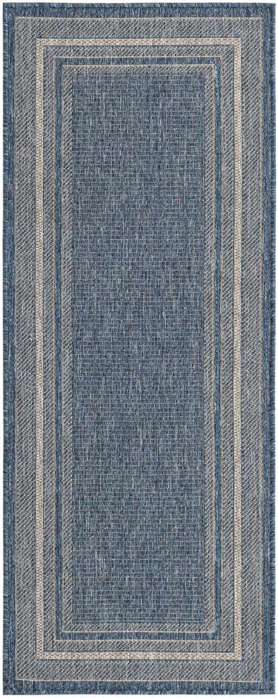 2' x 5' Easy-Clean Border Indoor / Outdoor Runner Rug