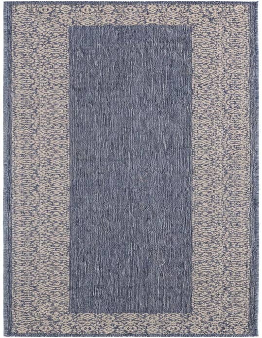 Detail image of 2' 7 x 10' Easy-Clean Border Indoor / Outdoor Runner Rug