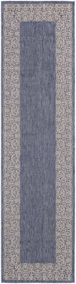 Detail image of 2' 7 x 10' Easy-Clean Border Indoor / Outdoor Runner Rug