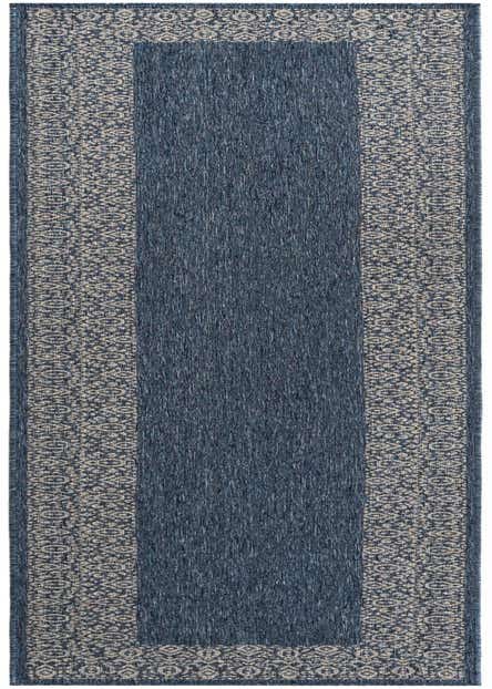 2' 7 x 12' Easy-Clean Border Indoor / Outdoor Runner Rug