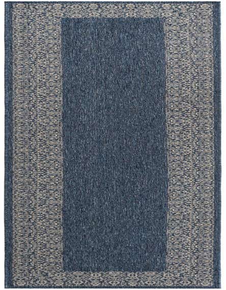 2' 7 x 12' Easy-Clean Border Indoor / Outdoor Runner Rug