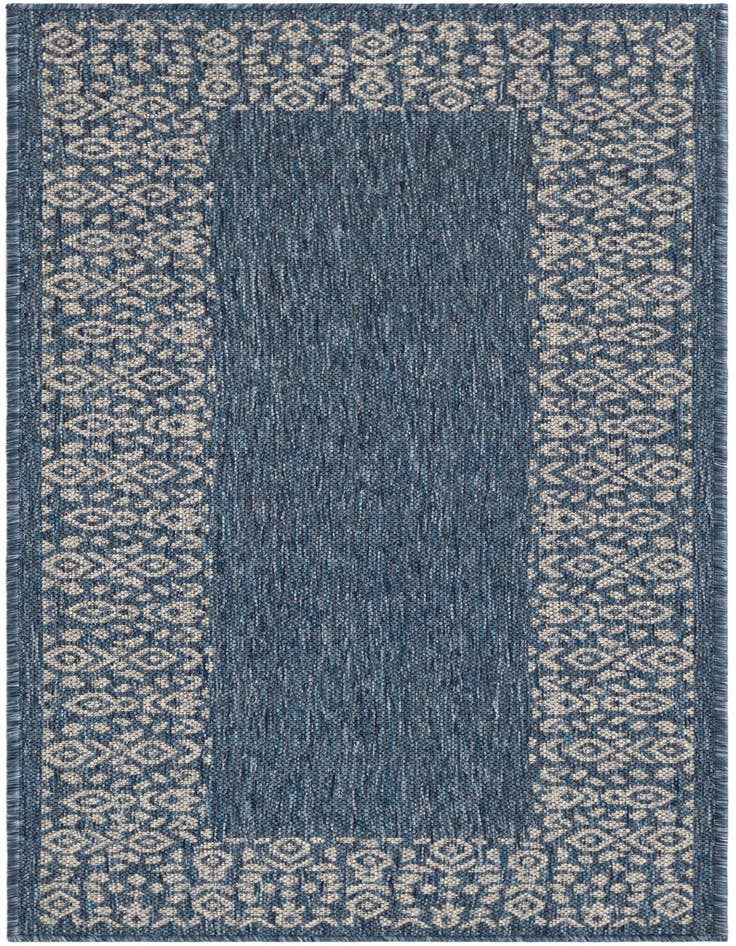 Detail image of 2' x 5' Easy-Clean Border Indoor / Outdoor Runner Rug