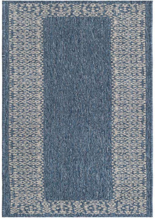 2' x 8' Easy-Clean Border Indoor / Outdoor Runner Rug