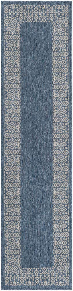2' x 8' Easy-Clean Border Indoor / Outdoor Runner Rug